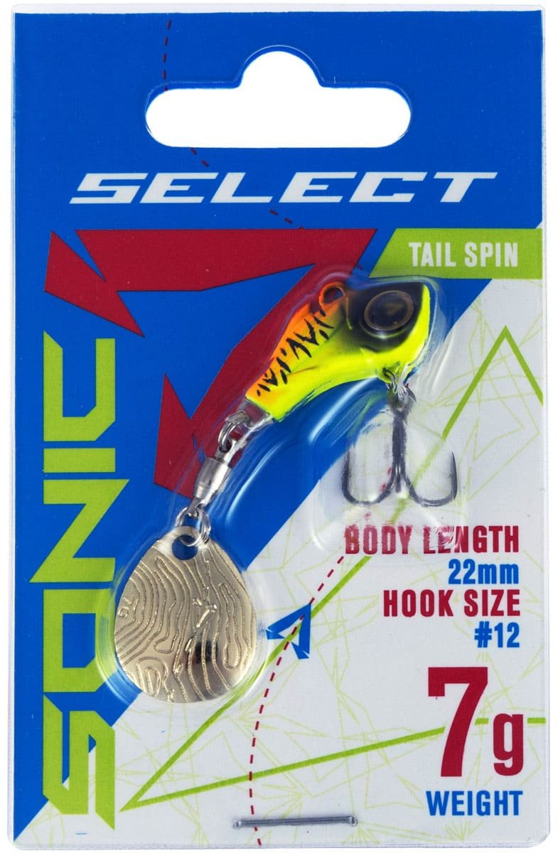 Тейл-спиннер SELECT Sonic 7g#, 22mm, цвет 05 1 шт купить,NaN