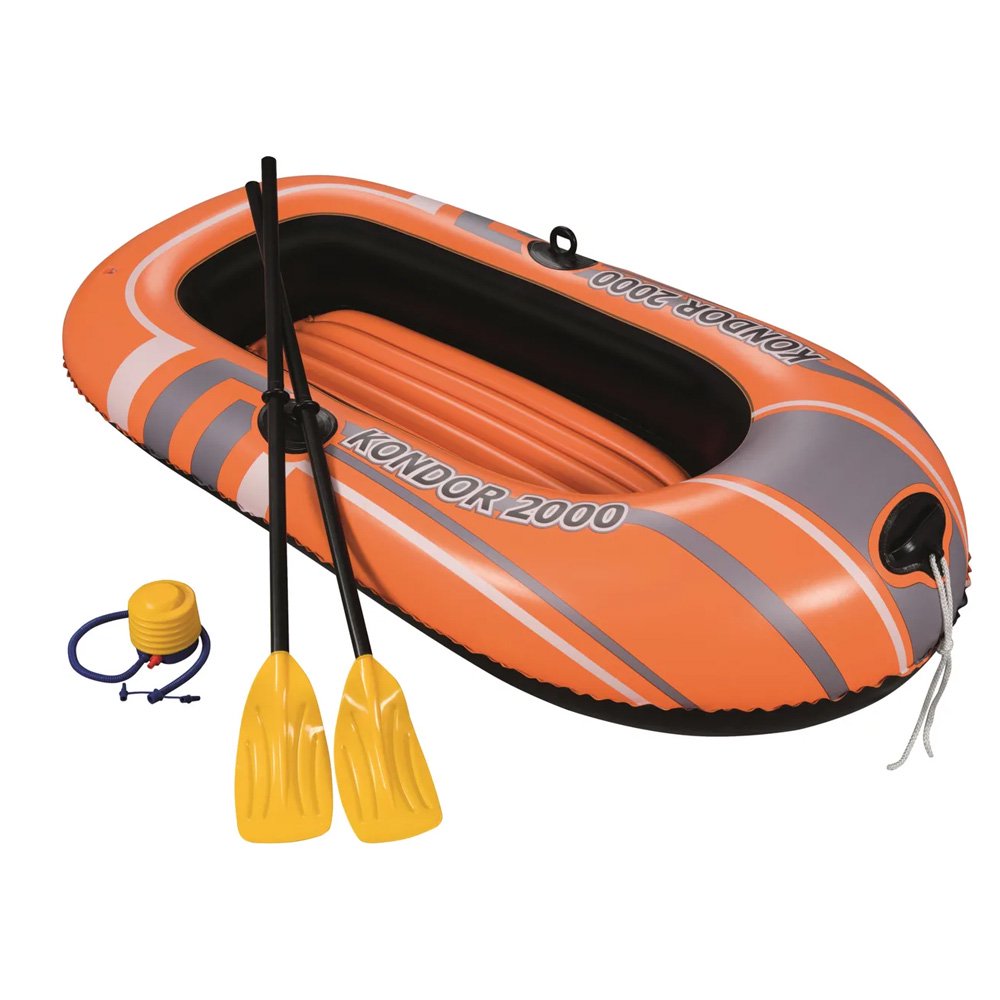 Надувная лодка Intex Exlorer200 Boat Set 58331NP оранжевая