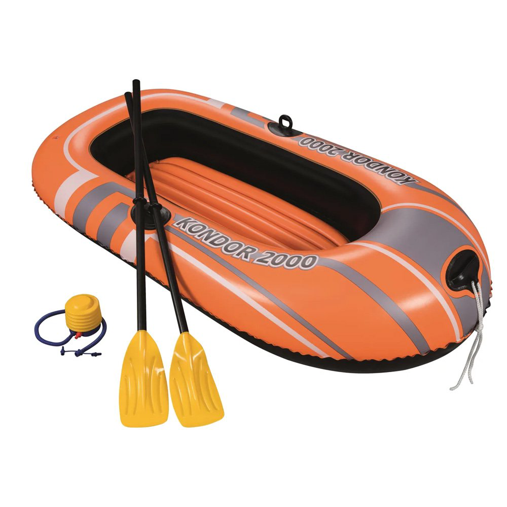 Надувная лодка Intex Exlorer200 Boat Set 58331NP оранжевая купить,NaN