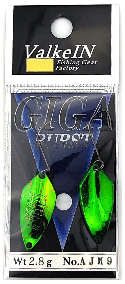 Блесна ValkeIN Giga Burst 2.8G 1 шт 29 мм No.AJM9 Green купить,NaN
