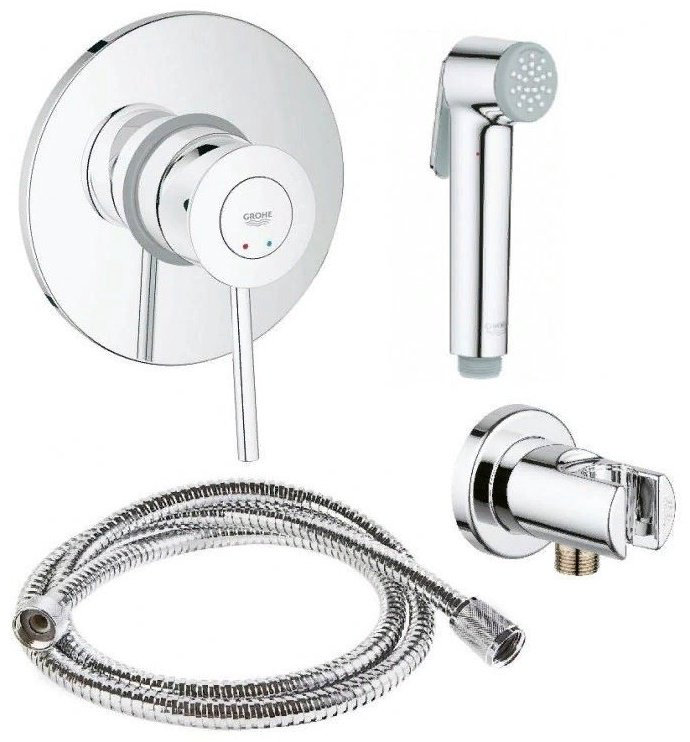 Grohe гигиенический душ BauClassic 124434 купить,NaN