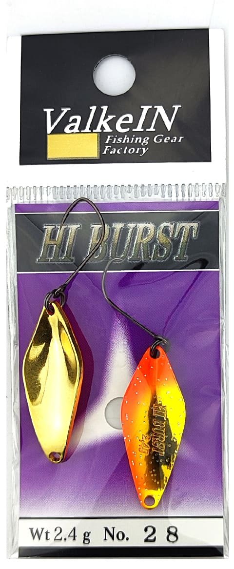 Блесна ValkeIN ValkeIN Hi Burst 2.4g#, Color 28, Orange Gold 1 шт купить,NaN