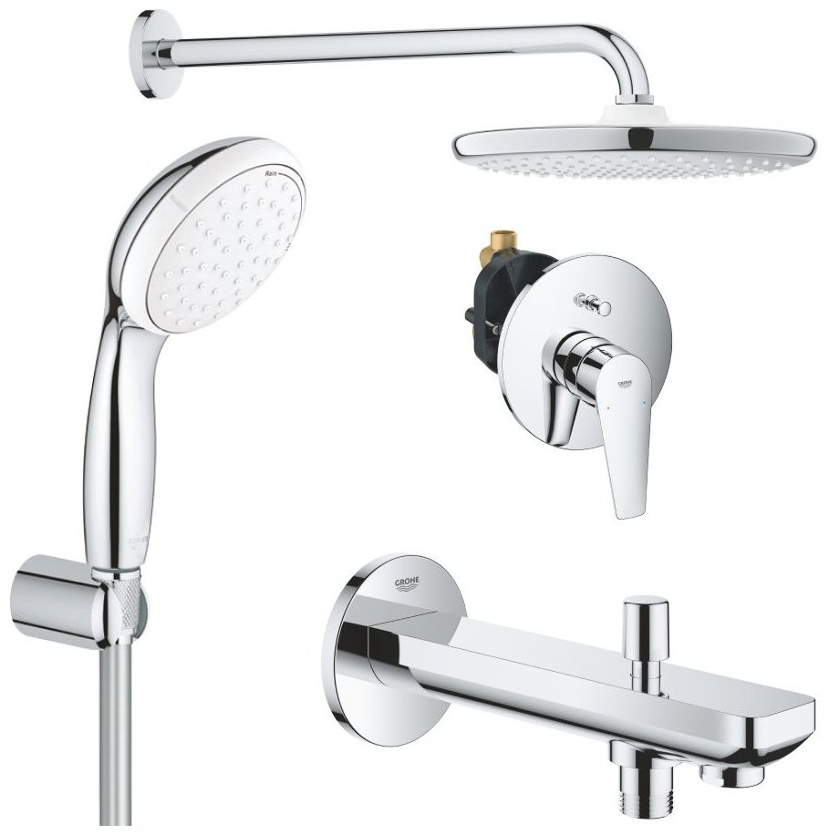 Grohe душевой набор (гарнитур) Tempesta Grohe 1000190, латунь купить,NaN