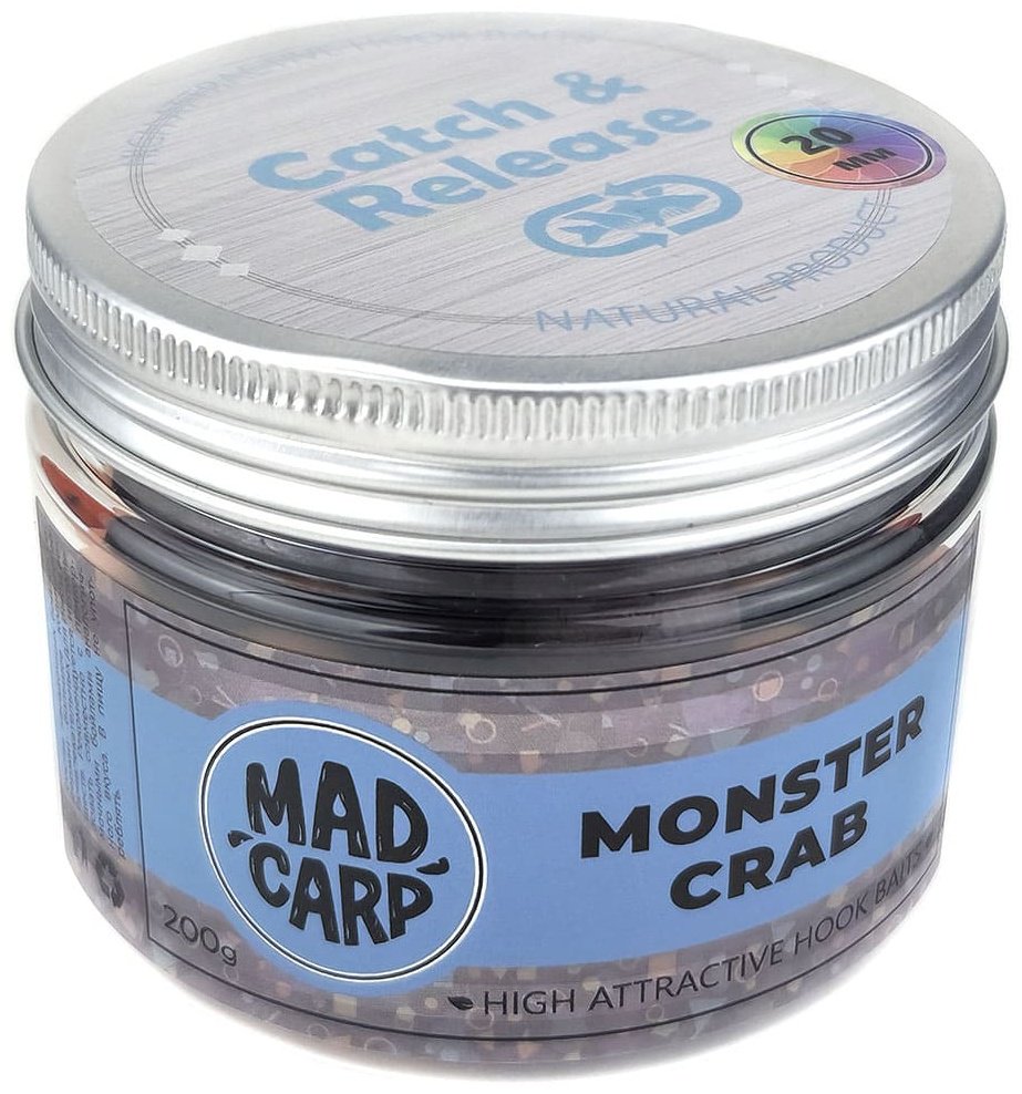 Прикормка Mad Carp Baits Color Mix 20мм. MDCNMC20CM Monster Crab 0.2 кг купить,NaN