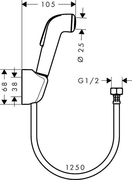 HansGrohe гигиенический душ 32127000 купить,0