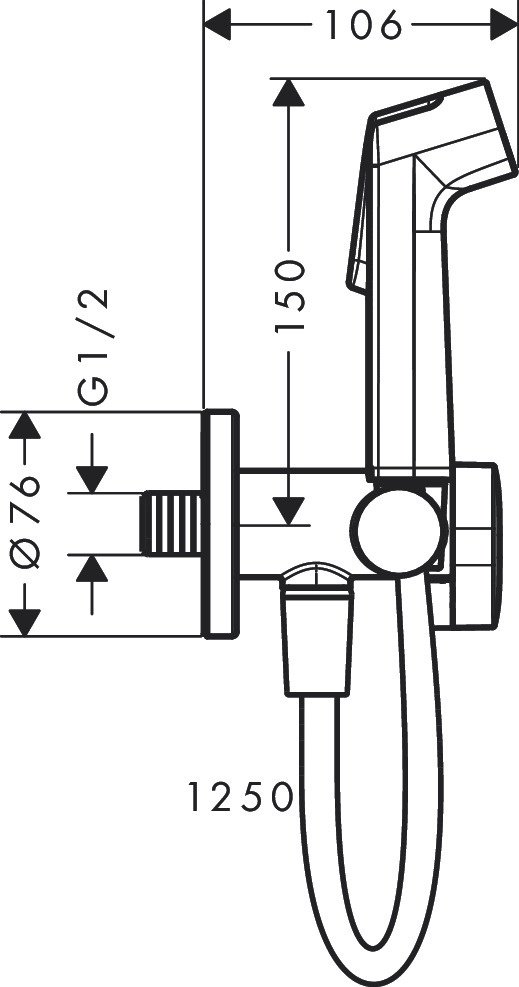 Hansgrohe гигиенический душ 29230000 купить,0