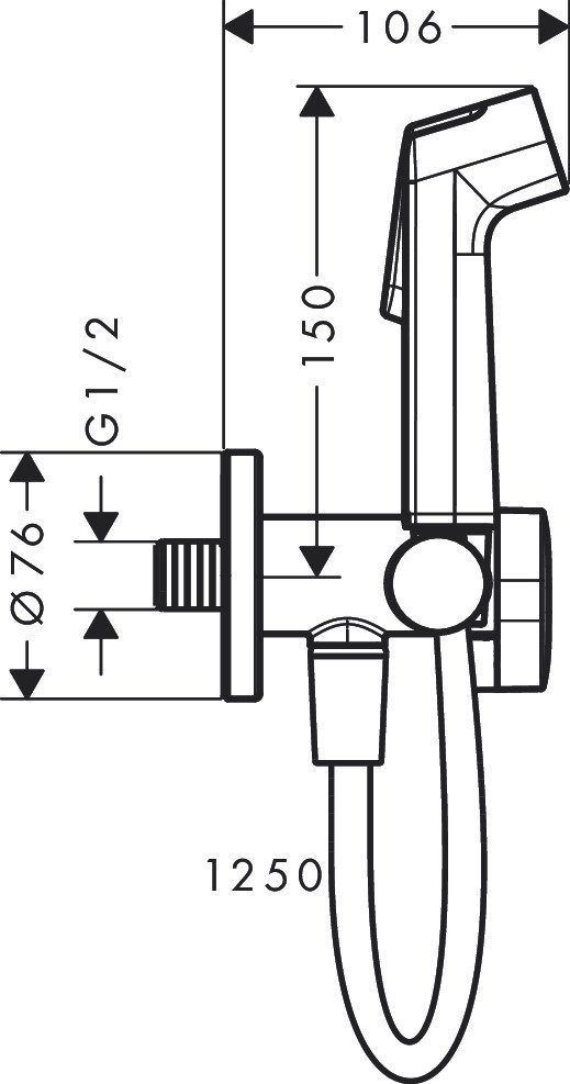 Hansgrohe гигиенический душ 29230000 купить,91300