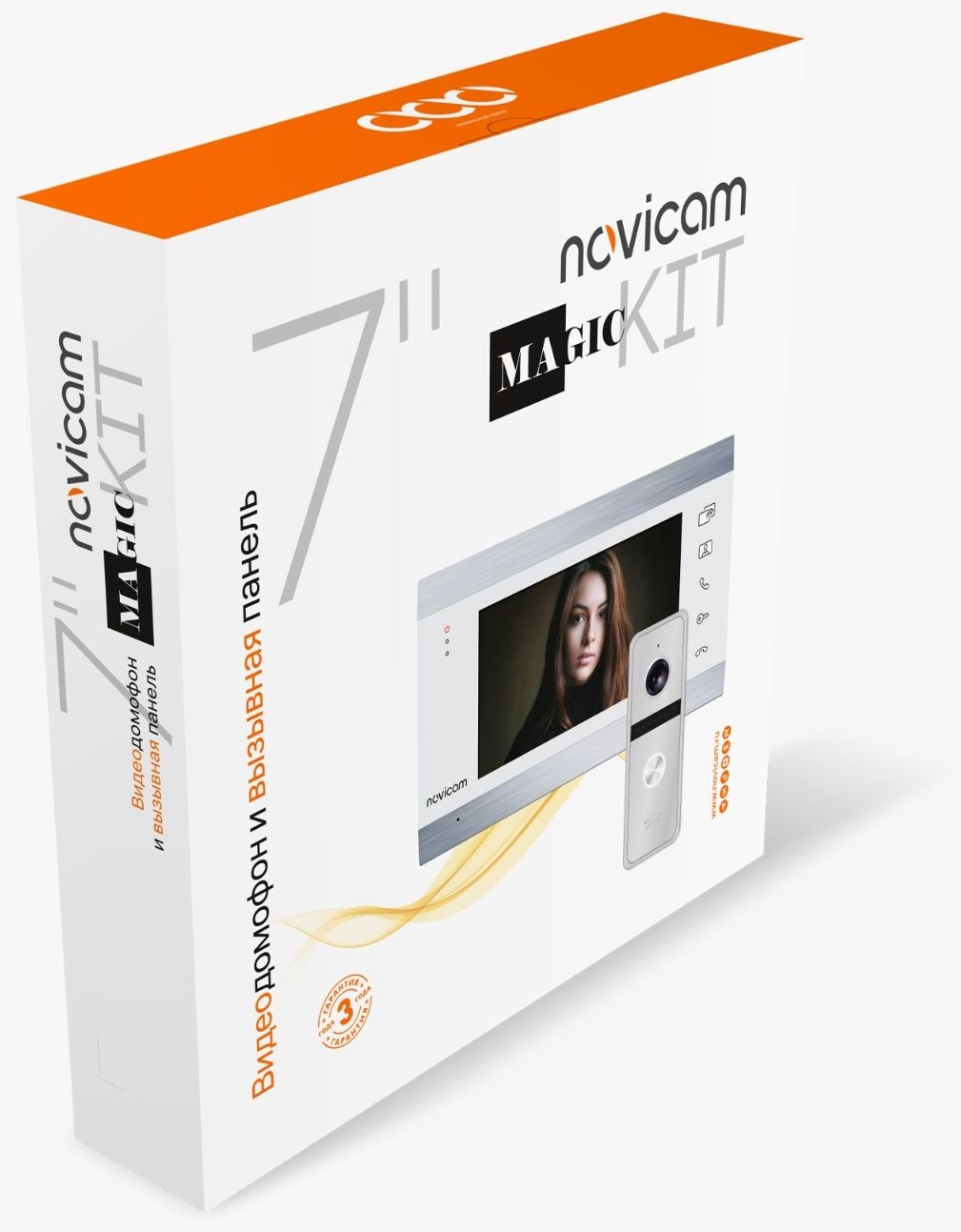 Novicam видеодомофон MAGIC 7C KIT WHITE 4221 белый, серебристый - ForteMarket Novicam видеодомофон MAGIC 7C KIT WHITE 4221 белый, серебристый купить,0