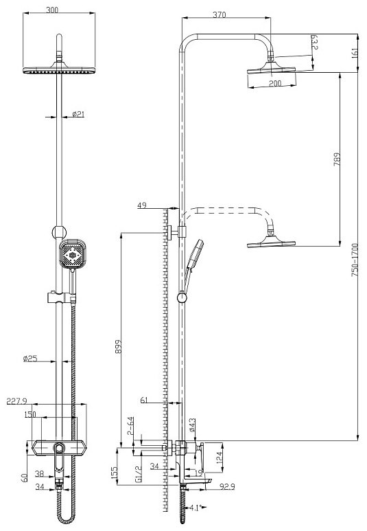 Lemark душевой набор (гарнитур) LM3962C - ForteMarket Lemark душевой набор (гарнитур) LM3962C купить,0