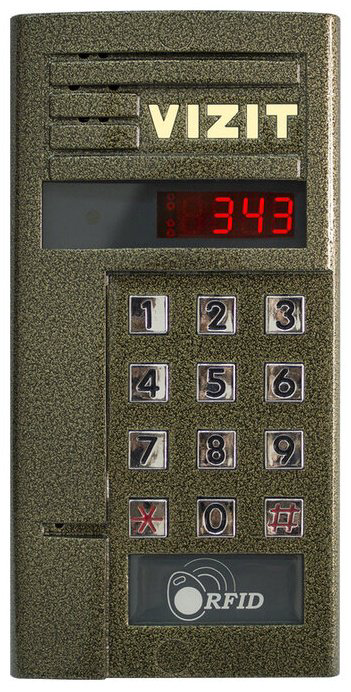 VIZIT вызывная панель БВД-343R бронзовый купить,NaN