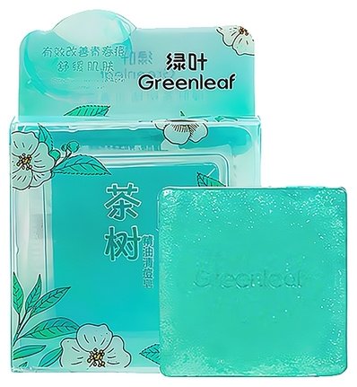 Кусковое мыло глицериновое Greenleaf Мыло для лица, от прыщей 100 г