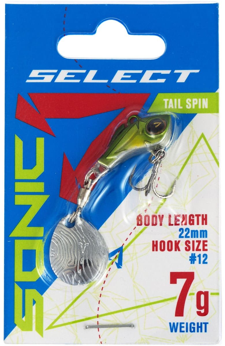 Тейл-спиннер SELECT Sonic 7g#, 22mm, цвет 09 1 шт купить,NaN