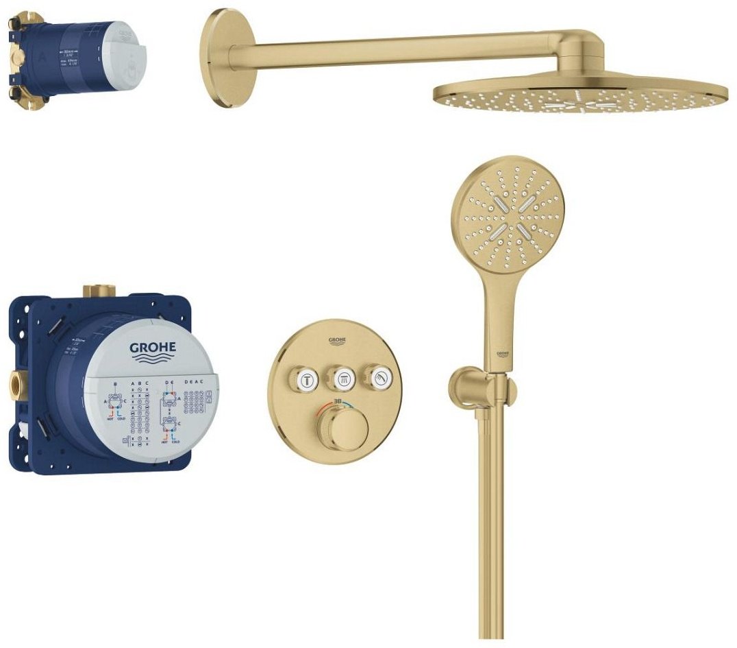 Grohe душевая стойка Grohtherm SmartControl 34863GN0 холодный рассвет матовый