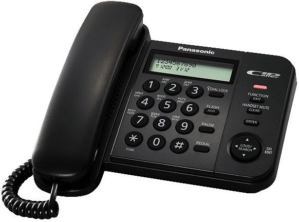 Проводной телефон Panasonic KX-TS2356CAB черный
