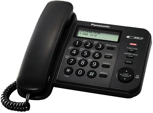 Проводной телефон Panasonic KX-TS2356CAB черный