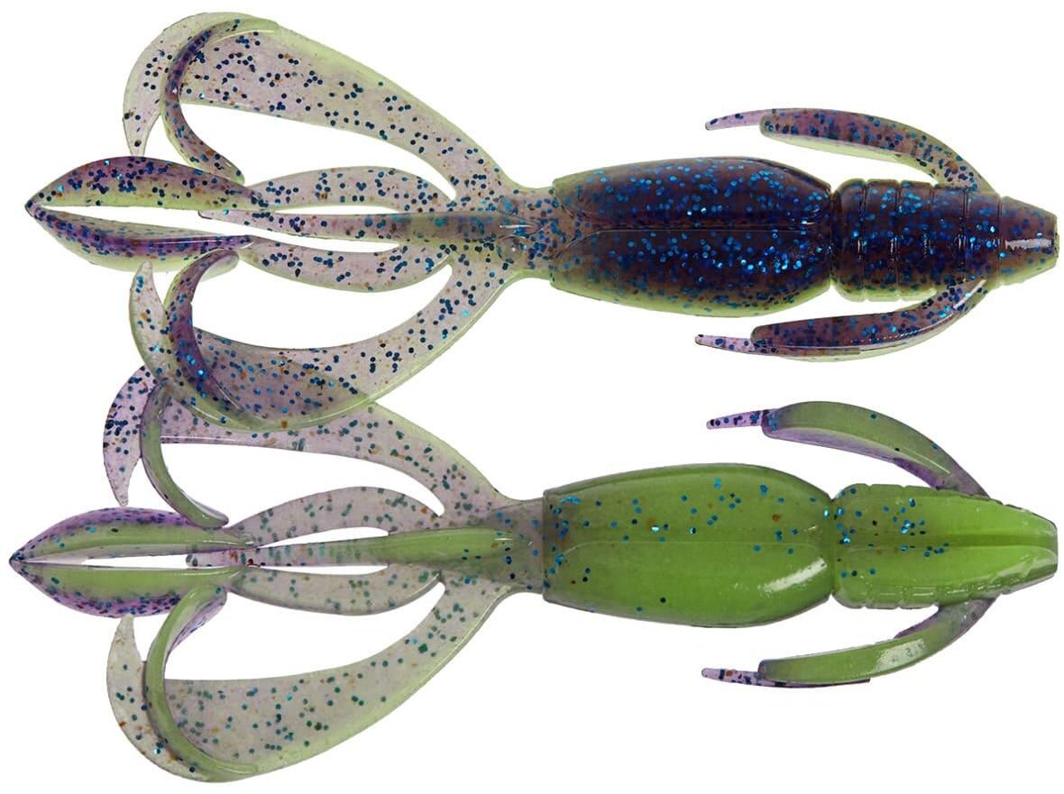 Мягкая приманка KEITECH Crazy Flapper 2 8 шт 50 мм PAL06T Violet Lime Belly купить,NaN