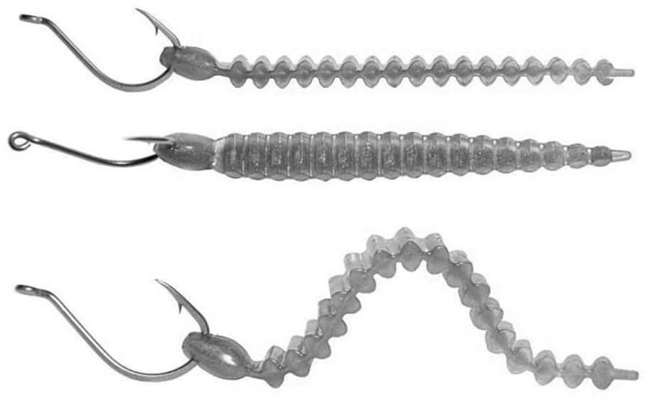 Мягкая приманка KEITECH Custom Leech 3 10 шт 76 мм 440C, Electric Shad купить,NaN