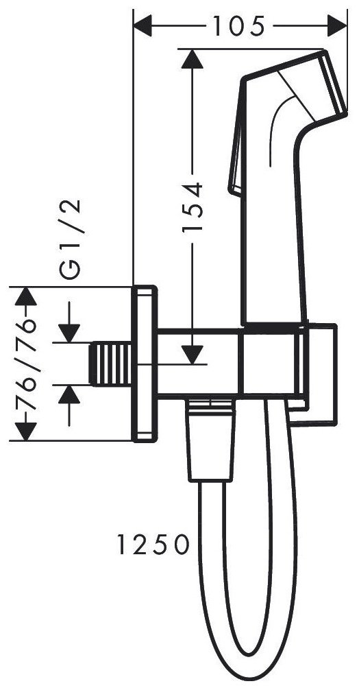 HansGrohe гигиенический душ 29231000 купить,0