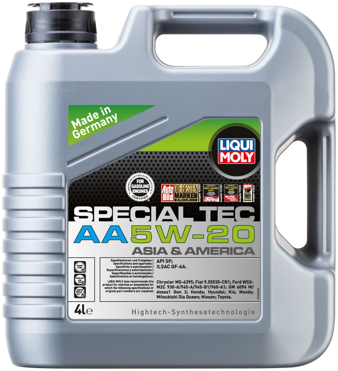 Моторное масло Полусинтетическое LIQUI MOLY SPECIAL TEC AA 5W-20 4 л купить,NaN