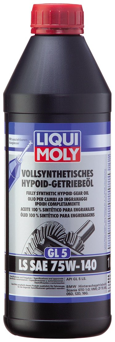 LIQUI MOLY Vollsynthetisches Hypoid-Getriebeol GL5 LS SAE 75W-140 1 л купить,NaN