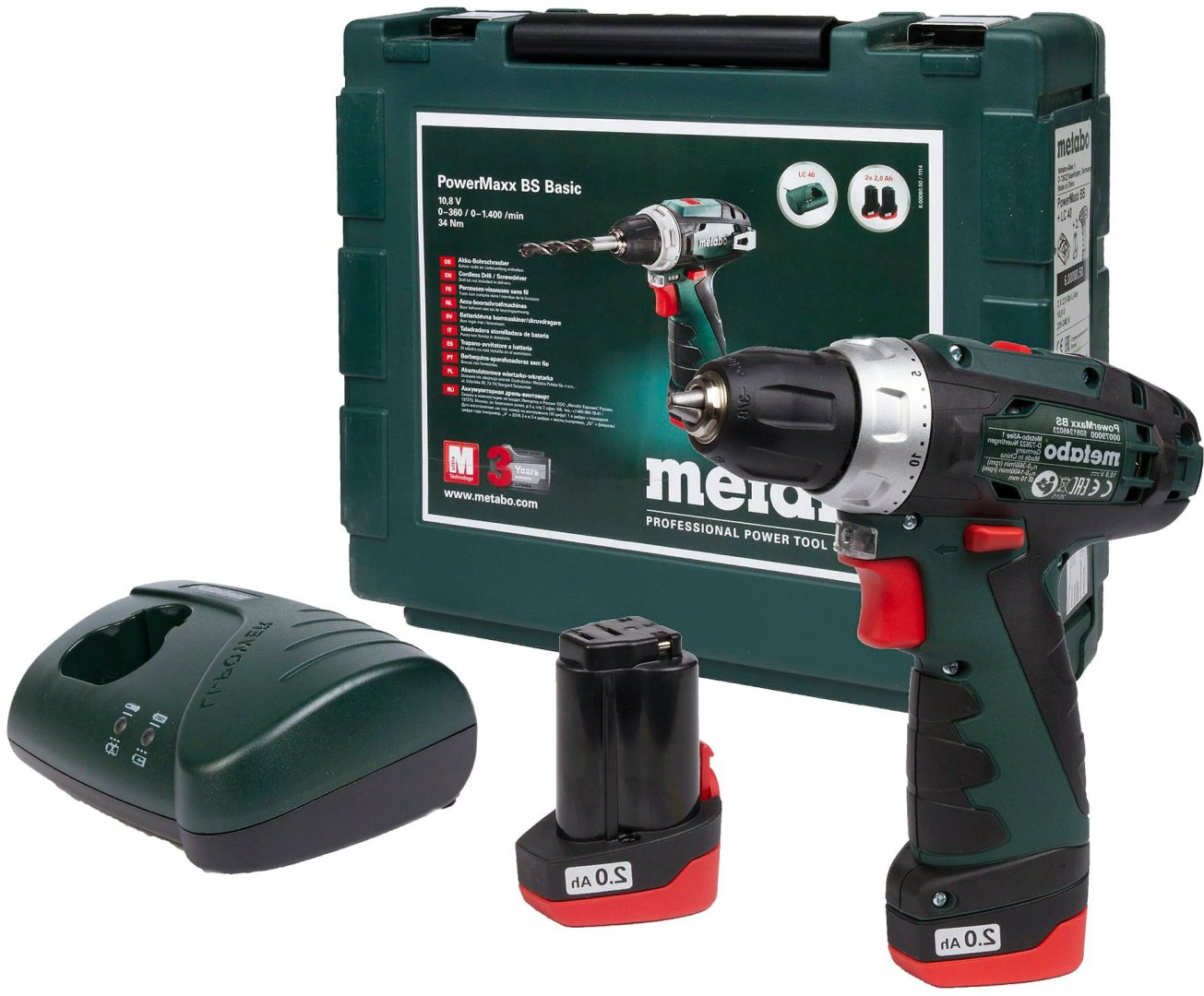 Metabo дрель-шуруповерт PowerMaxx BS 600080500 12 В купить,NaN