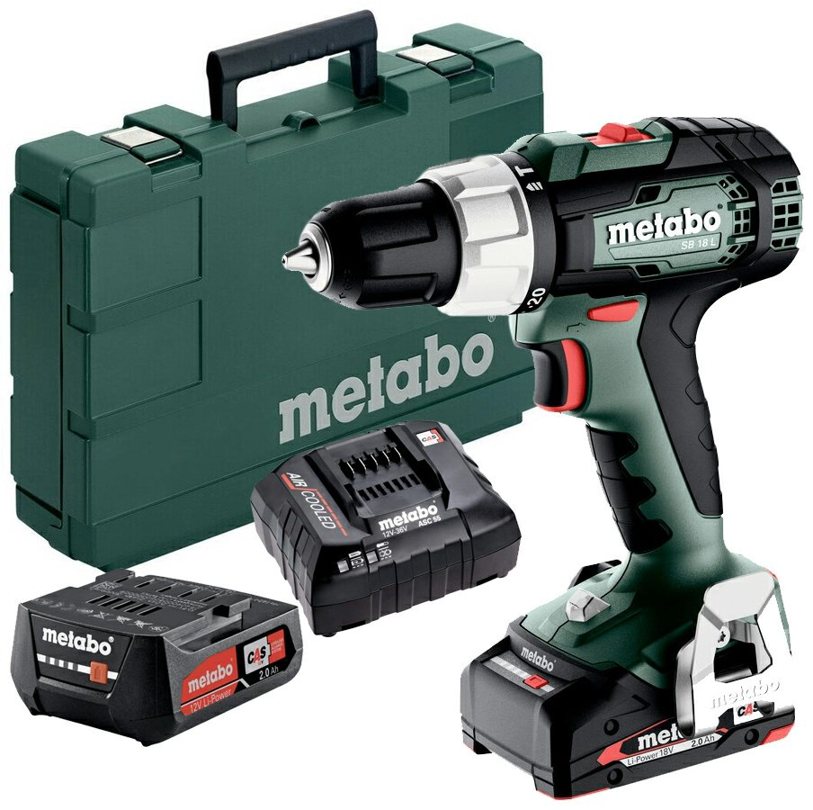 Metabo дрель-шуруповерт SB 18 L 2x2Ач metaBOX 145 (614053500) 18 В купить,NaN