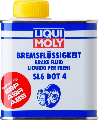 Тормозная жидкость гликолевая LIQUI MOLY Bremsflussigkeit SL6 DOT 4 0.5 л