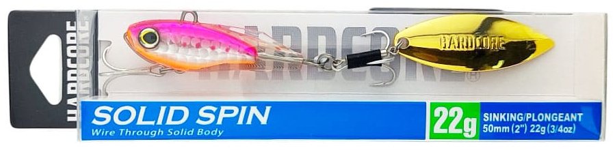 Тейл-спиннер DUEL Hardcore Solid Spin 50mm, 22g, HPI, Pink Sardine F1183-HPI 1 шт 50 мм HPI, Pink Sardine купить,NaN
