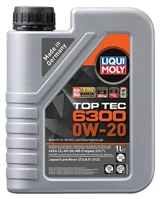 Моторное масло Синтетическое LIQUI MOLY TOP TEC 6300 0W-20 1 л