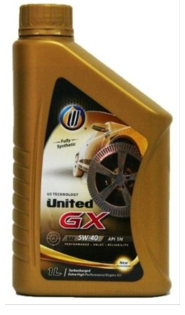 Моторное масло Синтетическое United Oil GX 5W-40 1 л