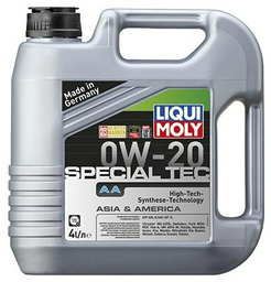 Моторное масло Полусинтетическое LIQUI MOLY SPECIAL TEC AA 0W-20 4 л