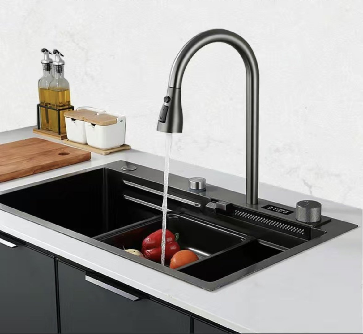 Кухонная мойка SUS врезная 106078, черный, серый - ForteMarket Кухонная мойка SUS врезная 106078, черный, серый купить,0