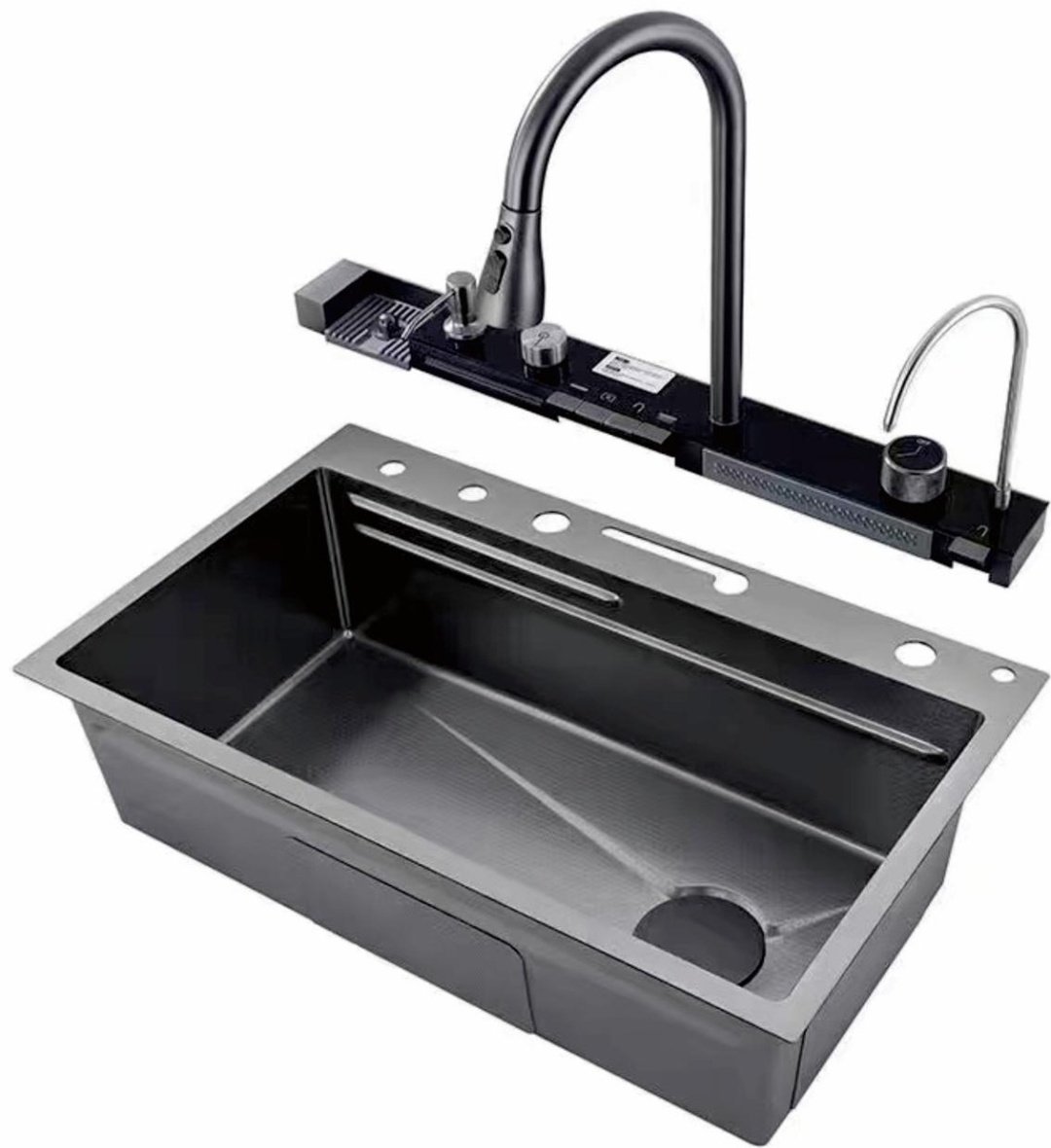Кухонная мойка Noname 8030Q врезная 76х45х20.5 см, нержавеющая сталь купить,0