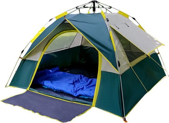 Палатка CAMPING Gear кемпинговая 2-местная зеленый