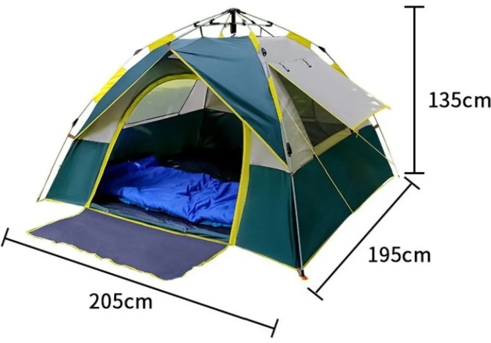 Палатка CAMPING Gear кемпинговая 2-местная зеленый - ForteMarket Палатка CAMPING Gear кемпинговая 2-местная зеленый купить,0