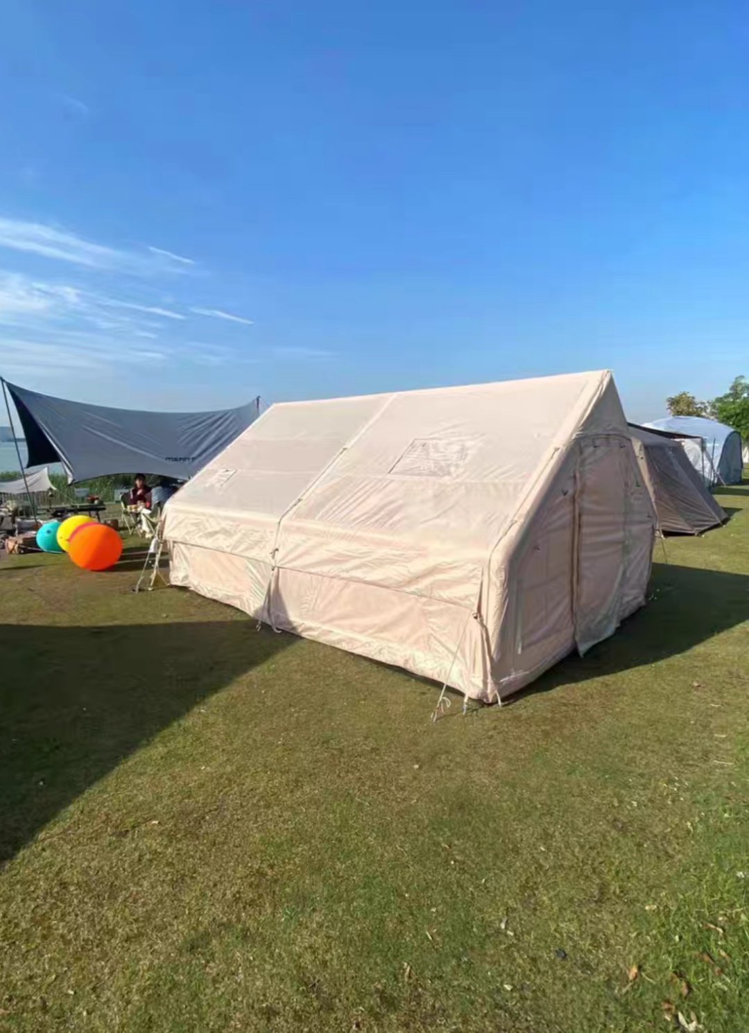 Палатка Camping кемпинговая 8-местная бежевый - ForteMarket Палатка Camping кемпинговая 8-местная бежевый купить,0