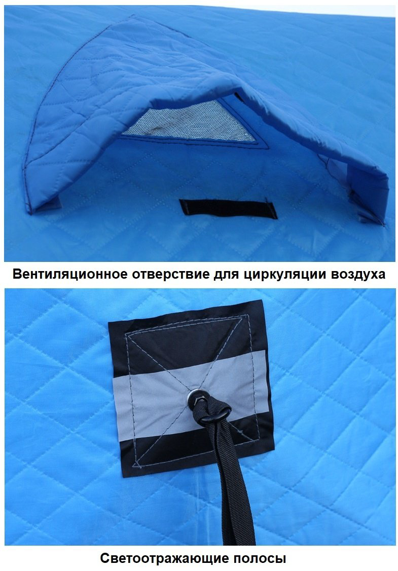 Палатка куб для рыбалки 4-местная синий купить,NaN