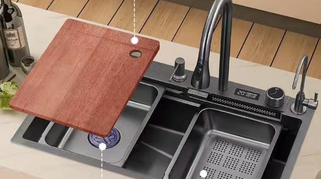 Кухонная мойка GUDSINK HY7545BL Nonablack врезная 75х45х22 см, нержавеющая сталь - ForteMarket Кухонная мойка GUDSINK HY7545BL Nonablack врезная 75х45х22 см, нержавеющая сталь купить,0