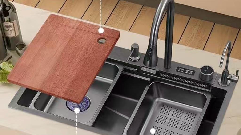 Кухонная мойка GUDSINK HY7545BL Nonablack врезная 75х45х22 см, нержавеющая сталь купить,NaN