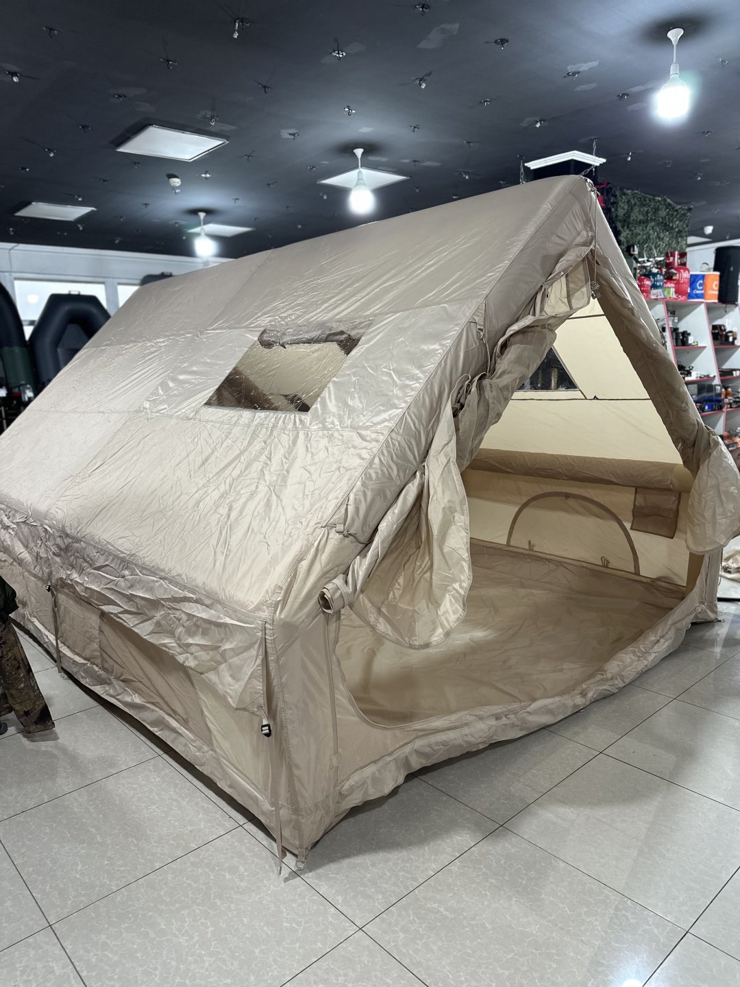 Палатка кемпинговая 8-местная бежевый - ForteMarket Палатка кемпинговая 8-местная бежевый купить,0