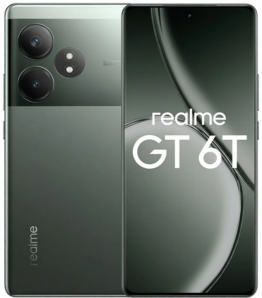 Смартфон Realme GT 6T RMX3853 12/256GB Razor Green купить,NaN