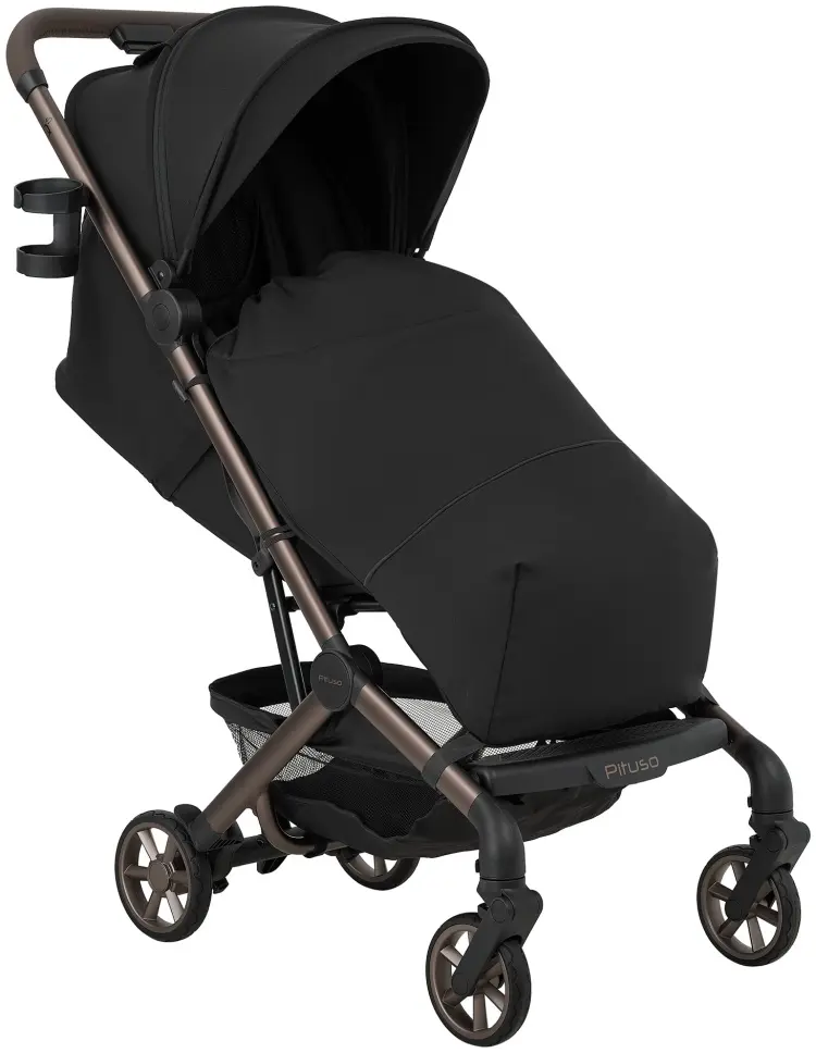 Коляска прогулочная Pituso Q5 ZET/221/Black, черный