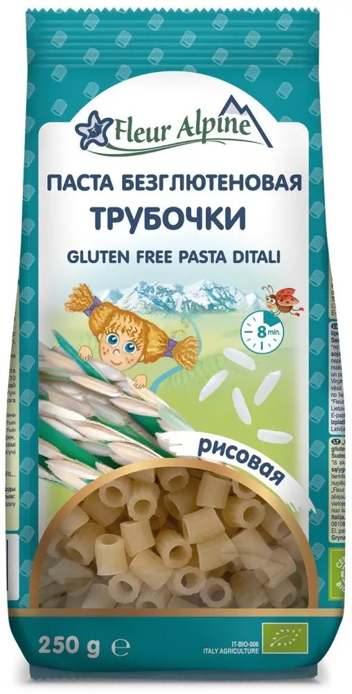 Fleur Alpine паста безглютеновая трубочки 250 г купить,NaN