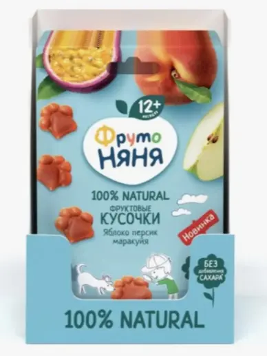 ФрутоНяня Фруктовые Кусочки Яблоко-персик-маракуйя 15 гр - ForteMarket ФрутоНяня Фруктовые Кусочки Яблоко-персик-маракуйя 15 гр купить,NaN