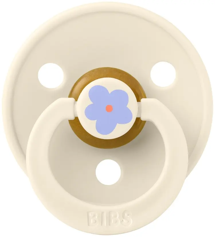 Пустышка BIBS Studio Colour Jasmine Ivory 0+ месяцев, 1 шт, мультиколор