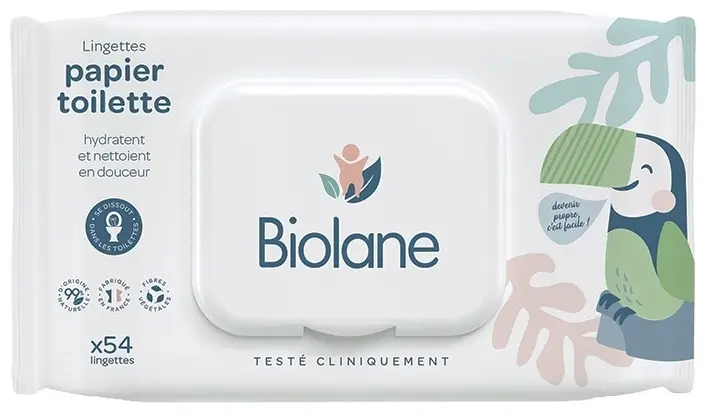 BIOLANE Салфетки (влажная туалетная бумага), 54 шт купить,NaN