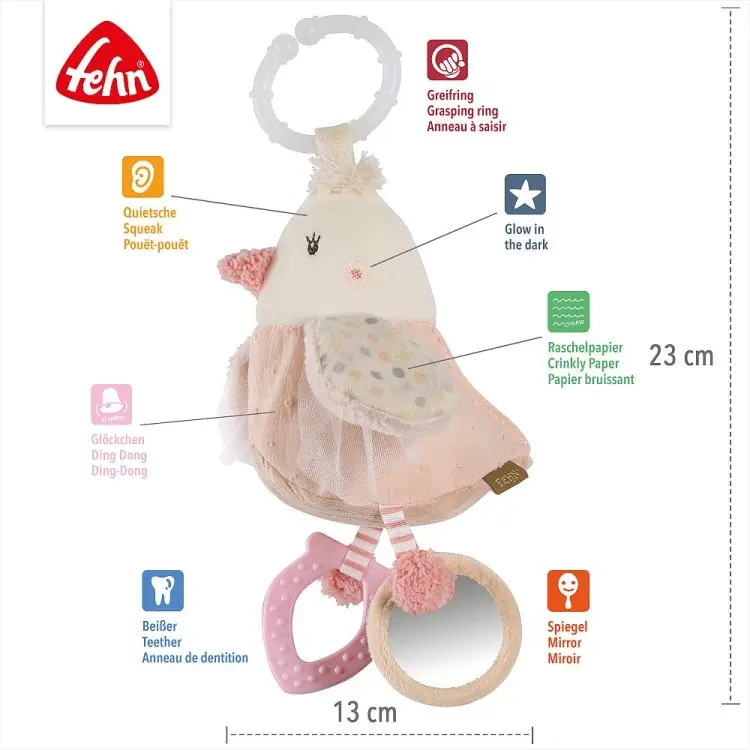 Игрушка-подвеска Fehn Птичка купить,NaN