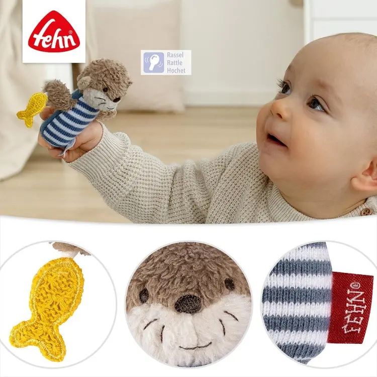 Погремушка Fehn мини Выдра Тео купить,NaN