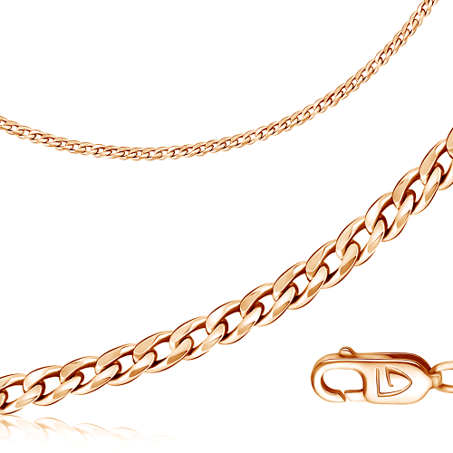 Цепь Бронницкий Ювелир 11025010240 45см 1,29гр. купить,NaN