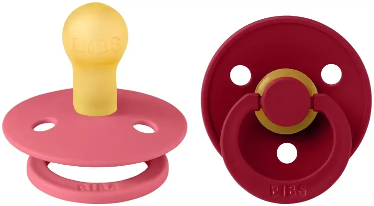 Набор пустышек BIBS Colour Coral/Ruby 0+ месяцев, мультиколор